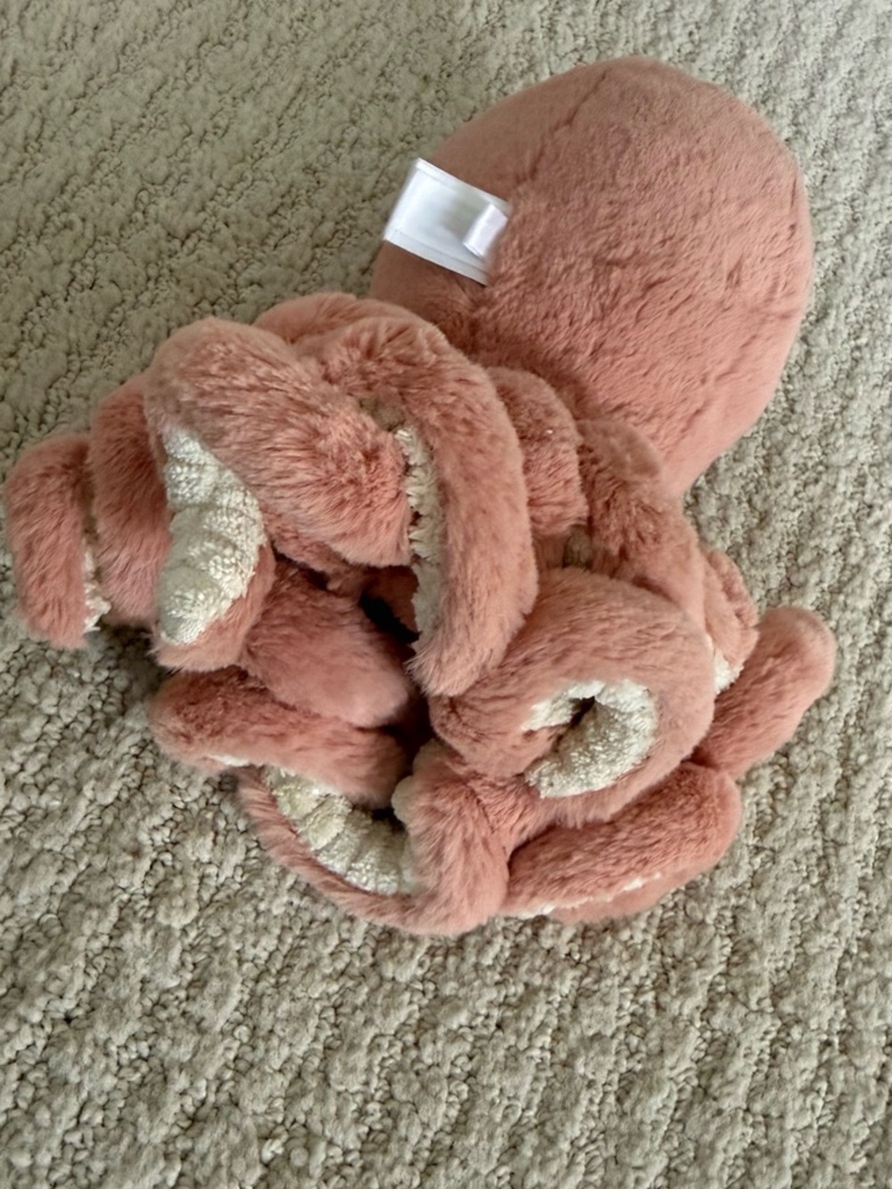 Jellycat Blush Pink Octopus Plush - Picture 3 of 3